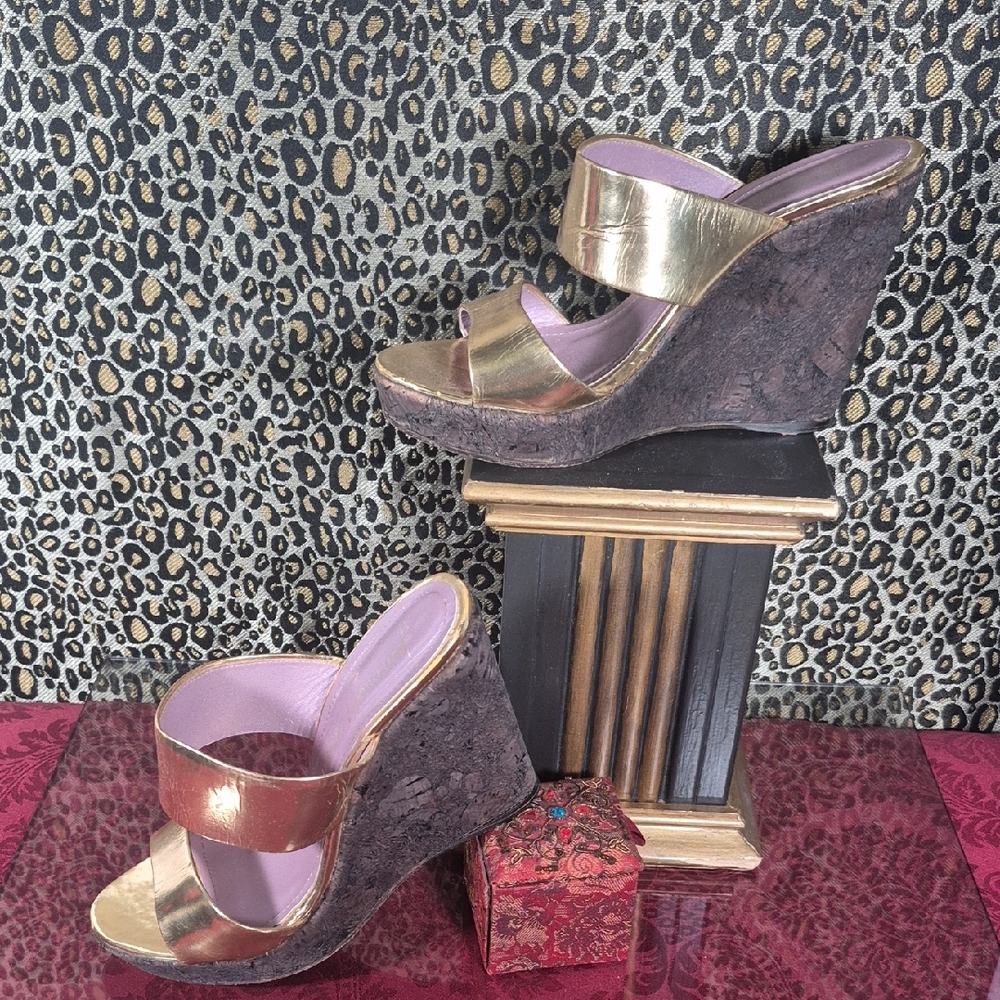 JEAN- MICHELE CAZABAT Wedge Sandals